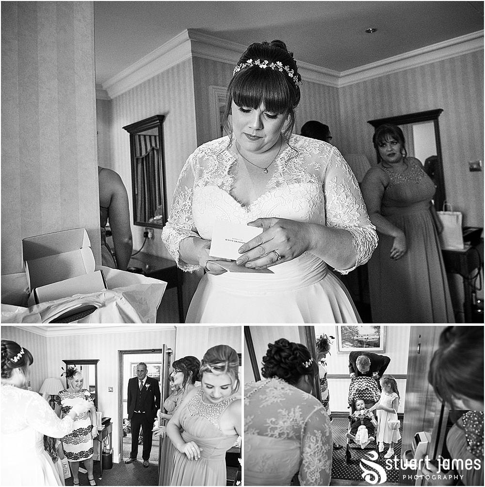 Capturing the final moments ahead of the wedding ceremony with the bridal party looking perfect for the wedding at Windmill Village in Coventry by Windmill Village Wedding Photographer Stuart James