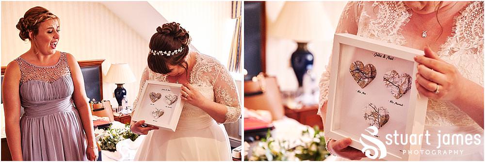 Creative photos capturing the mood and telling the story as it all comes together with our bride dressed in her stunning gown ready for the wedding at Windmill Village in Coventry by Windmill Village Wedding Photographer Stuart James