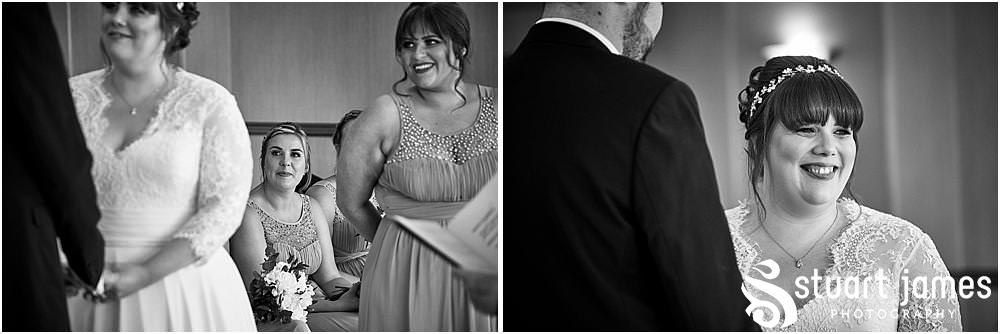 Natural photos that tell the story of the wedding ceremony at Windmill Village in Coventry by Windmill Village Wedding Photographer Stuart James