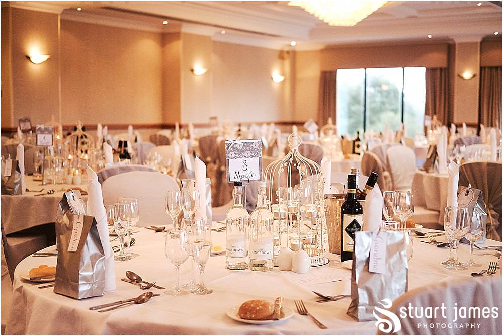 Stunning simple touches for the wedding breakfast at Windmill Village in Coventry by Windmill Village Wedding Photographer Stuart James