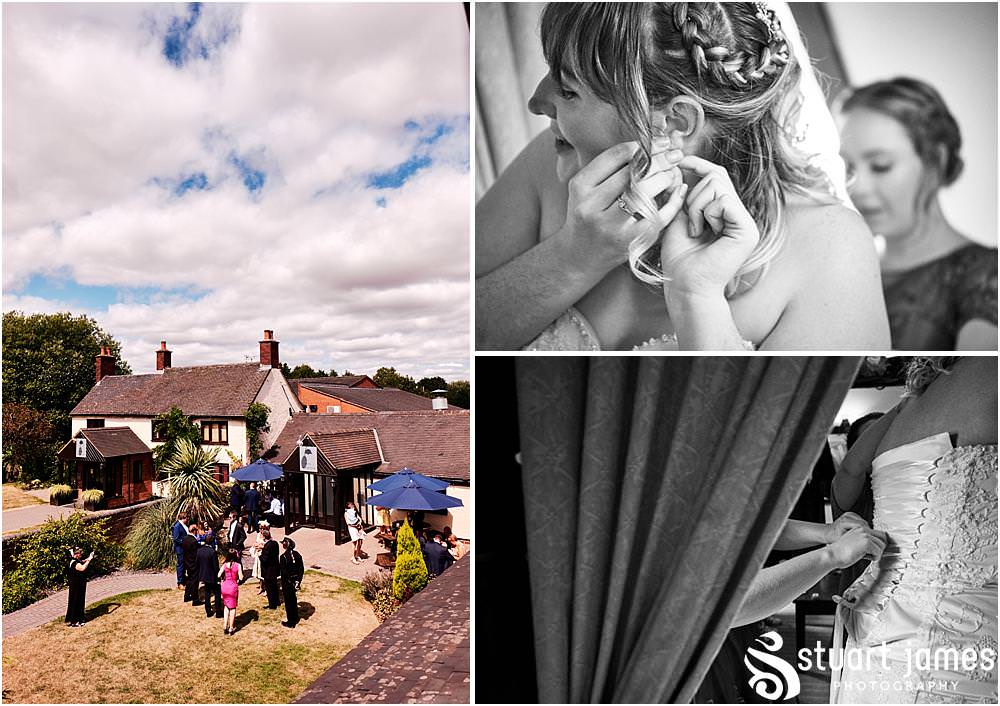 Relaxed photographs of the bridal prep at Oak Farm Hotel in Cannock - Oak Farm Wedding Photographs by Stuart James