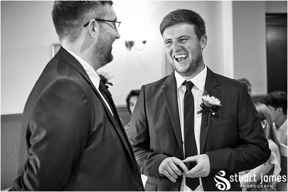 Creative storytelling photos showing the emotion ahead of the wedding ceremony at Oak Farm Hotel in Cannock - Oak Farm Wedding Photographs by Stuart James