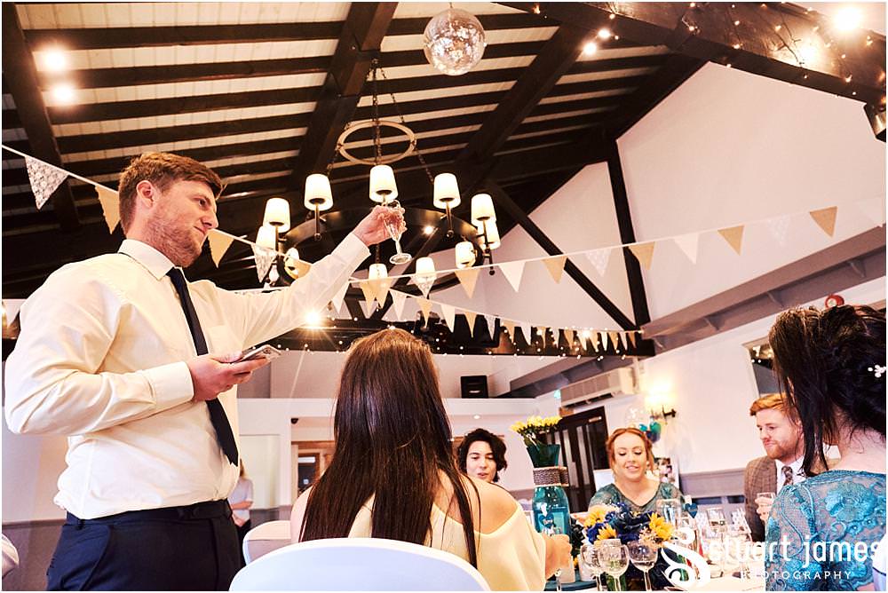 Capturing the reactions to the fabulous speeches bringing the memories to life at Oak Farm Hotel in Cannock - Oak Farm Wedding Photographs by Stuart James
