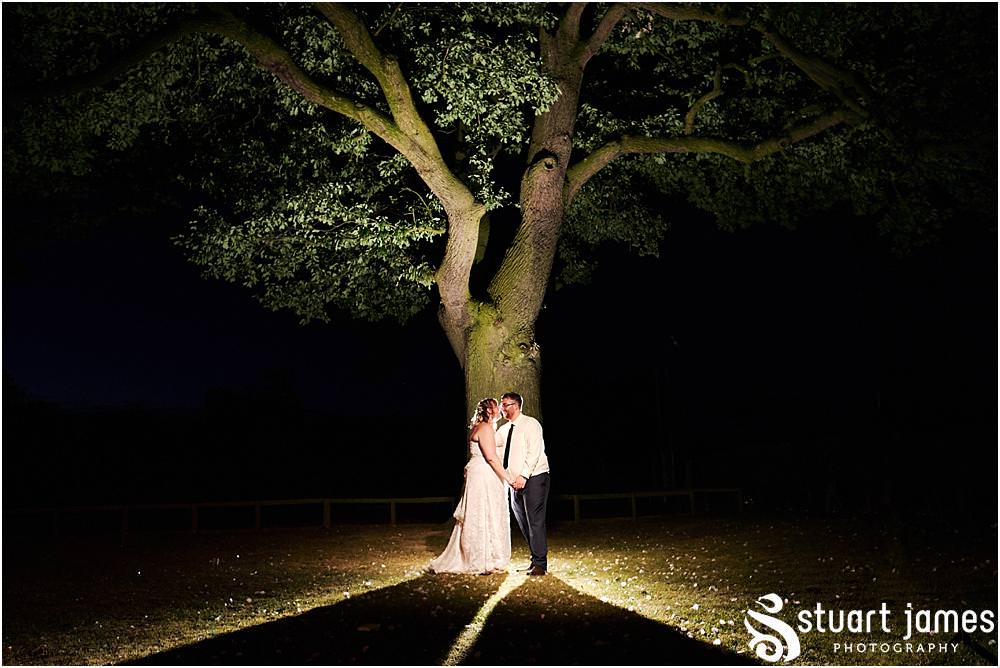 Creative night portraits to bring the story to a beautiful close at Oak Farm Hotel in Cannock - Oak Farm Wedding Photographs by Stuart James