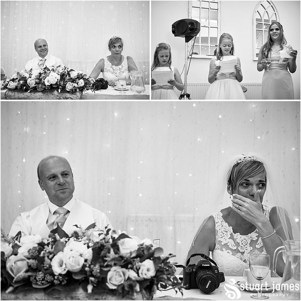 Incredibly emotional moments as the daughters of the Bride read the most fabulous speech - Hawkesyard Wedding Photographs by Stuart James