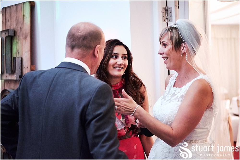 Capturing the spirit of the evening as the guests enjoy the fabulous reception at Hawkesyard Estate - Hawkesyard Wedding Photographs by Stuart James