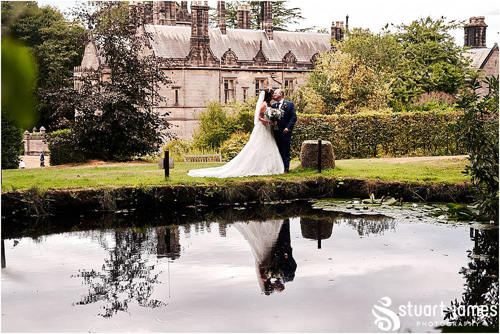 Natural portraits utilising the stunning grounds at Heath House in Tean by Heath House Wedding Photographers Stuart James