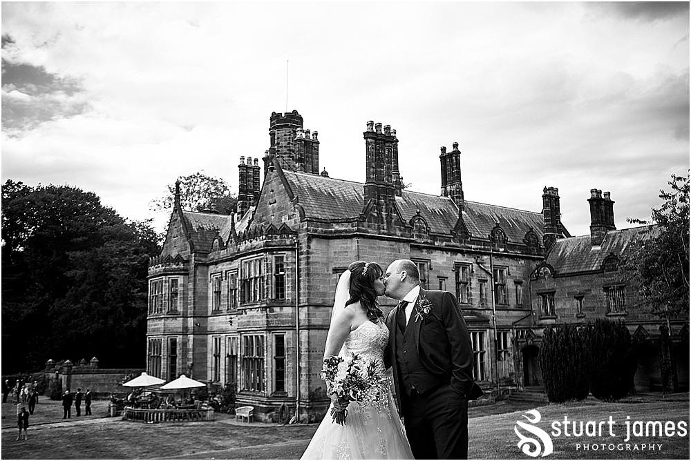 Natural portraits utilising the stunning grounds at Heath House in Tean by Heath House Wedding Photographers Stuart James