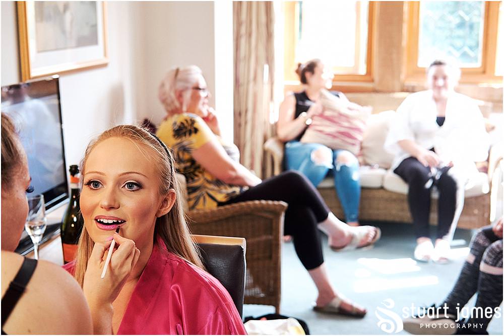 Documenting the bridal preparations ahead of the wedding at The Moat House in Acton Trussell - Recommended Stafford Wedding Photographers Stuart James
