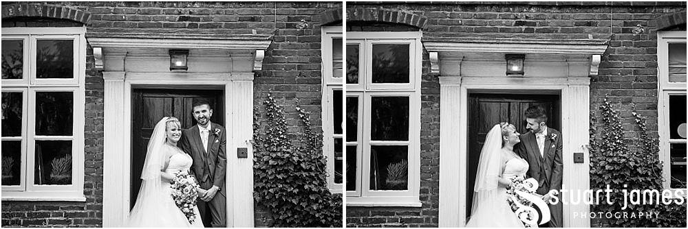 Beautiful photos of the bride and groom around the stunning grounds at The Moat House in Acton Trussell - Recommended Stafford Wedding Photographers Stuart James