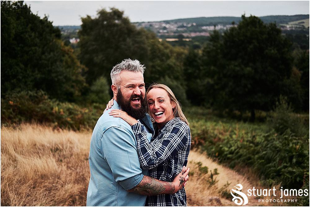 Etching Hill portraits ahead of Zoe + Sy's wedding at Pendrell Hall in Codsall Wood by Staffordshire Recommended Wedding Photographer Stuart James