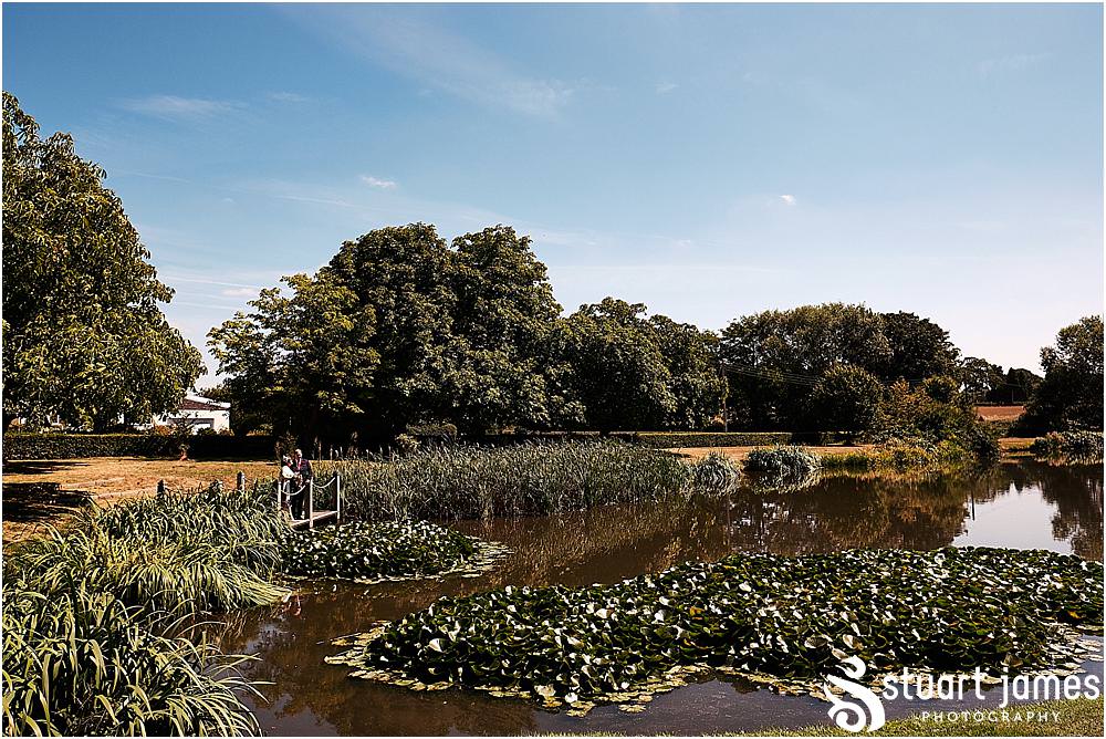 Utilising the stunning setting at The Moat House in Stafford for natural portraits of the bride and groom with Stafford Registry Office Wedding Photographers Stuart James