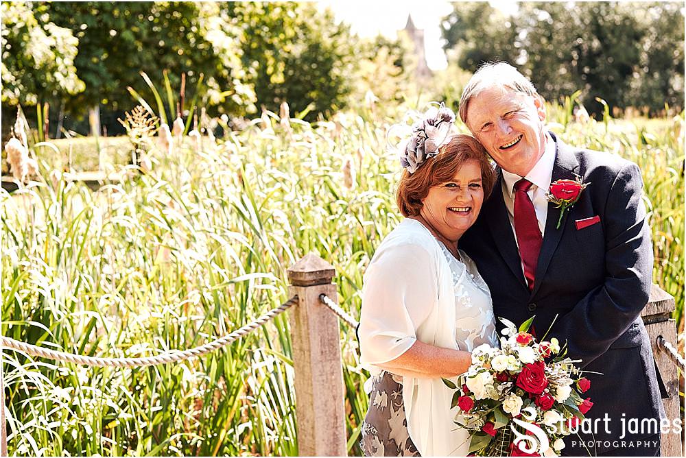 Utilising the stunning setting at The Moat House in Stafford for natural portraits of the bride and groom with Stafford Registry Office Wedding Photographers Stuart James
