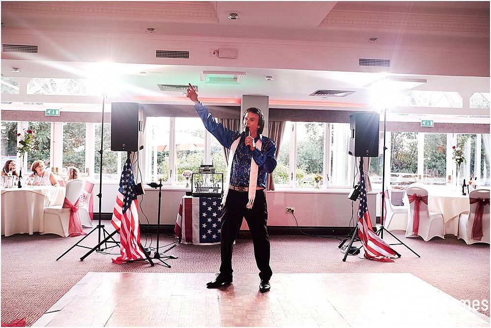 Stunning photographs as the guests enjoy the Neil Diamond tribute at The Moat House in Stafford - Stafford Registry Office Wedding Photographers Stuart James