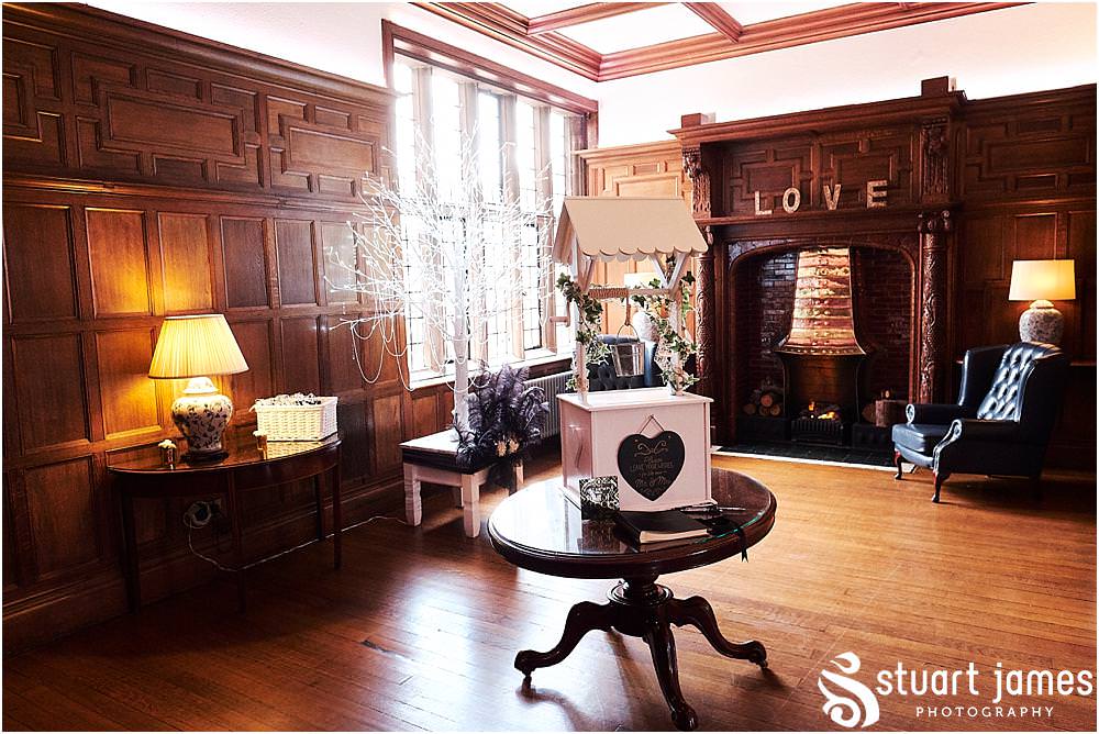 The fabulous setting of the bridal room Love is Enough provides the perfect backdrop for the bridal prep at Pendrell Hall in Codsall Wood by Staffordshire Recommended Wedding Photographer Stuart James