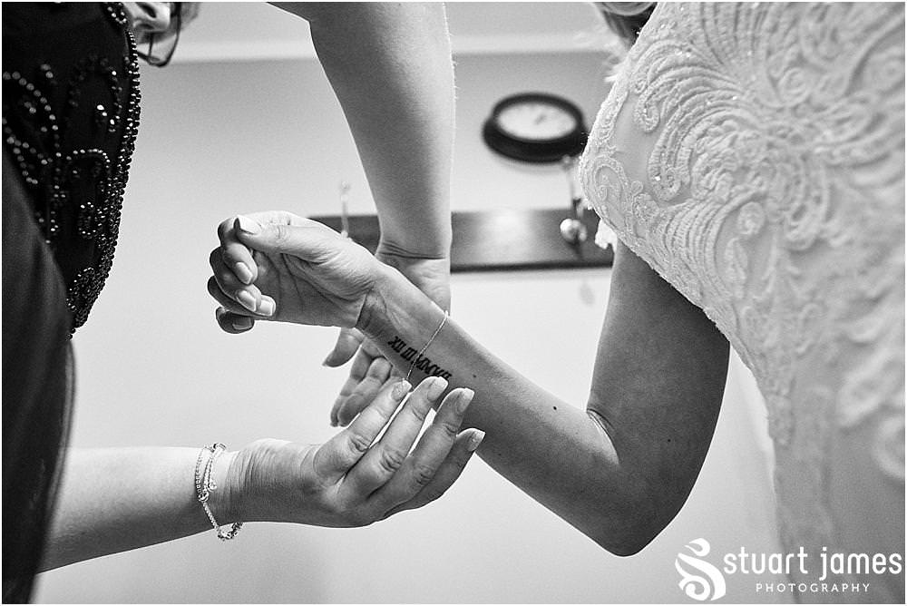 Zoe's dress from Dream Days in Dudley was truly perfect for her at Pendrell Hall in Codsall Wood by Staffordshire Recommended Wedding Photographer Stuart James