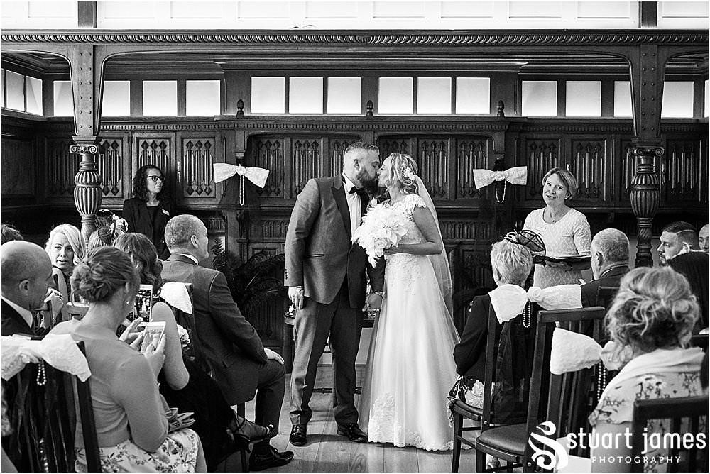 The fabulous expressions on the bride and groom are beautiful to see and capture as they take their first journey as husband and wife at Pendrell Hall in Codsall Wood by Staffordshire Recommended Wedding Photographer Stuart James
