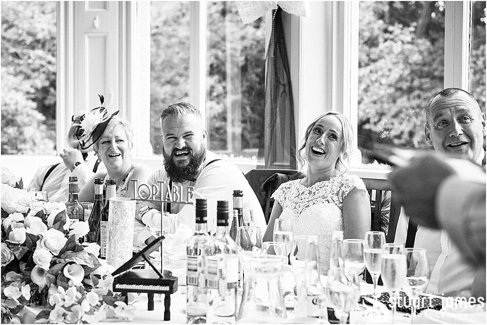The best mens speech hit the mood perfectly with tears and laughter throughout at Pendrell Hall in Codsall Wood by Staffordshire Recommended Wedding Photographer Stuart James
