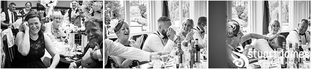 Being best friends for so long the best men had great stories to share and have a beautiful speech at Pendrell Hall in Codsall Wood by Staffordshire Recommended Wedding Photographer Stuart James