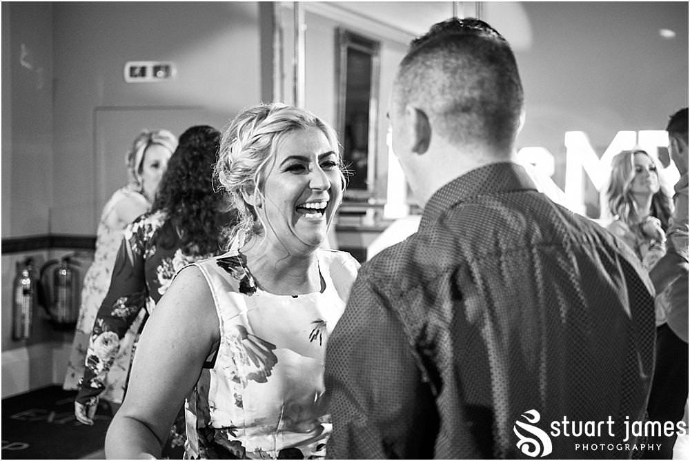 Capturing the guests all having the BEST time on the dance floor at Pendrell Hall in Codsall Wood by Staffordshire Recommended Wedding Photographer Stuart James