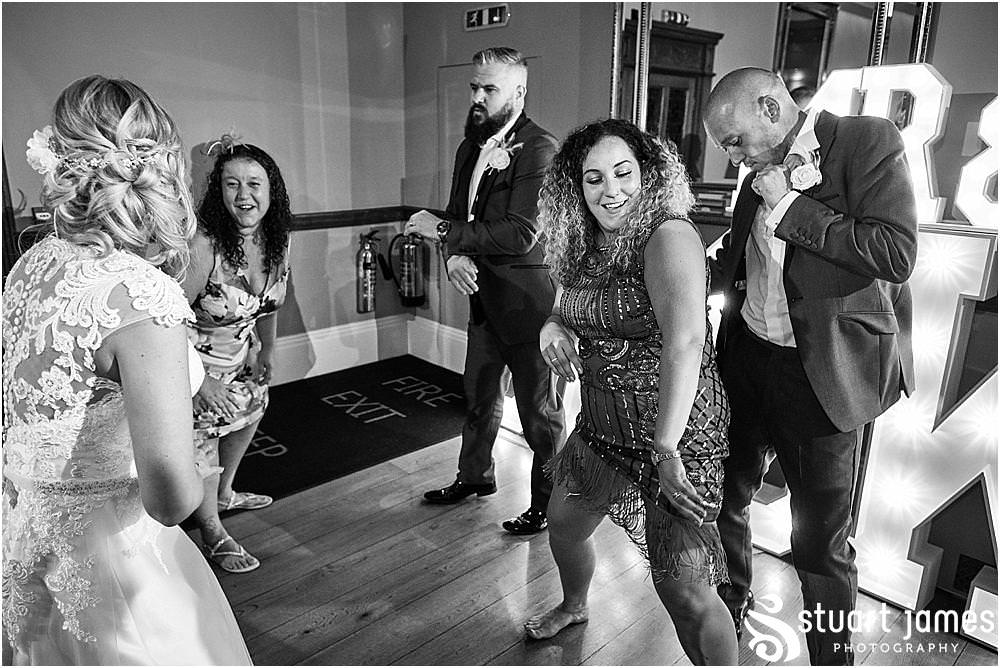 Capturing the guests all having the BEST time on the dance floor at Pendrell Hall in Codsall Wood by Staffordshire Recommended Wedding Photographer Stuart James