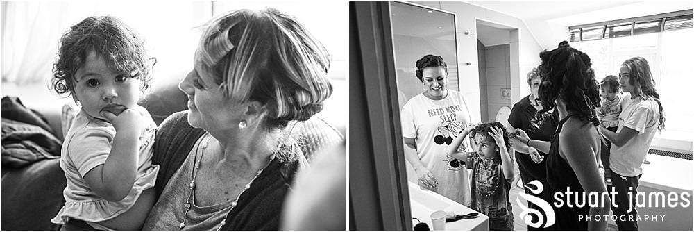 Creative relaxed photos of the wedding morning at The Belfry in Sutton Coldfield - Belfry Wedding Photography by Docuemntary Wedding Photographer Stuart James