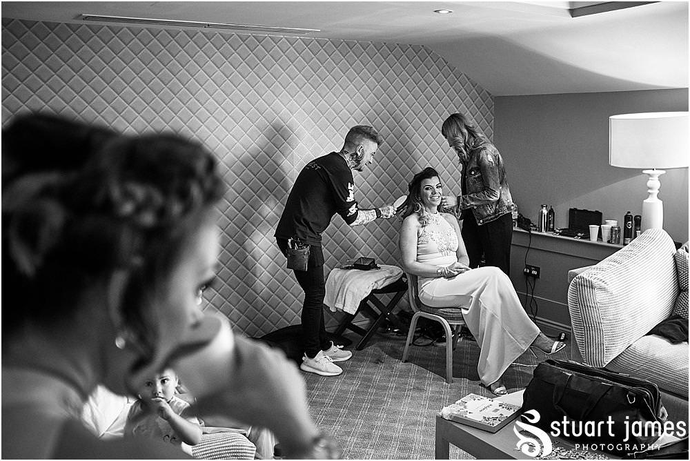Capturing the fun and the emotions during the bridal preparations at The Belfry in Sutton Coldfield - Belfry Wedding Photography by Docuemntary Wedding Photographer Stuart James