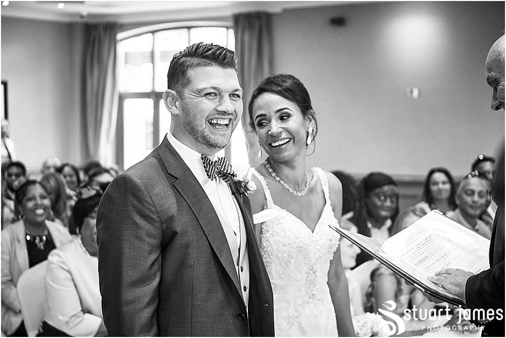 So much emotion during the procession into the wedding ceremony at The Belfry in Sutton Coldfield - Belfry Wedding Photography by Docuemntary Wedding Photographer Stuart James
