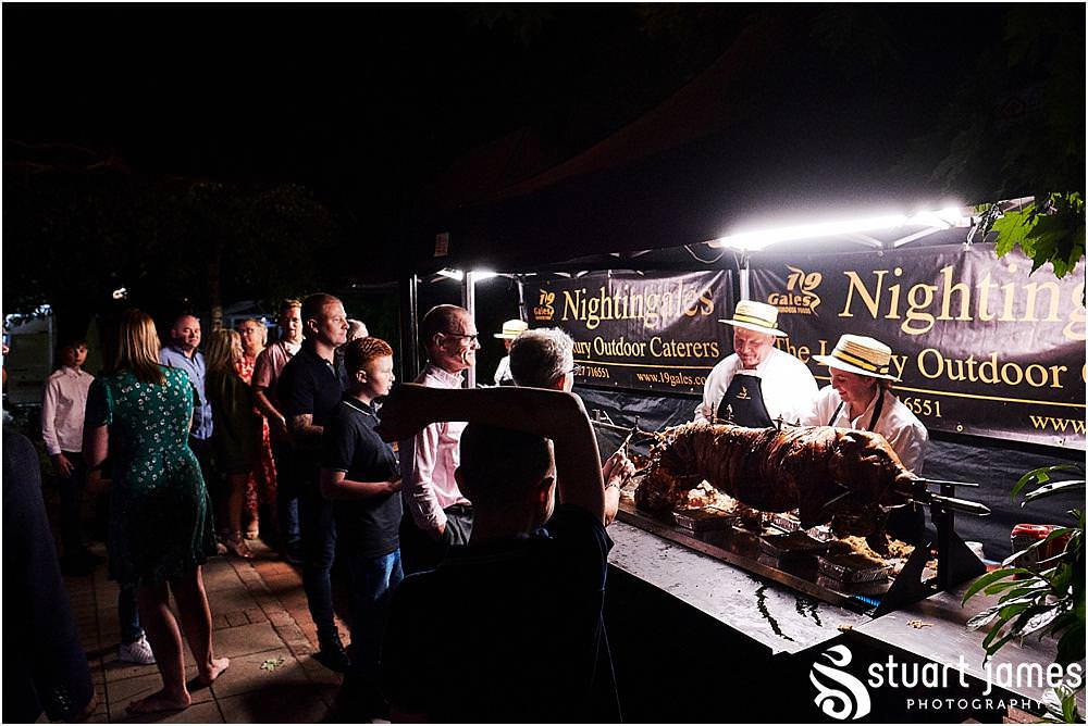 What better than a hog roast for the evening food at The Belfry in Sutton Coldfield - Belfry Wedding Photography by Docuemntary Wedding Photographer Stuart James
