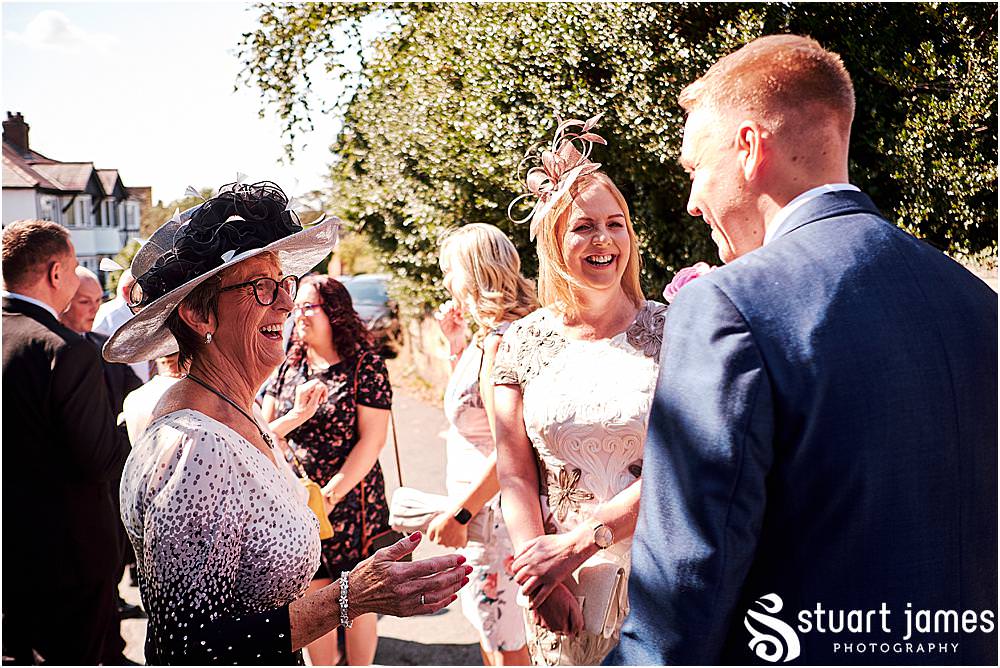Perfect summers day for a wedding at St Nicholas Church in Codsall by Documentary Wedding Photographer Stuart James