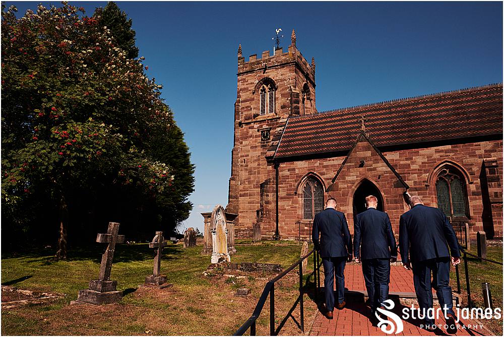 Perfect summers day for a wedding at St Nicholas Church in Codsall by Documentary Wedding Photographer Stuart James