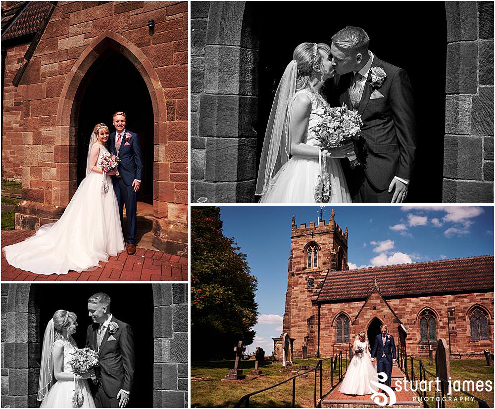 Such beautiful moments to capture and treasure as our bride and groom tie the knot at St Nicholas Church in Codsall by Documentary Wedding Photographer Stuart James