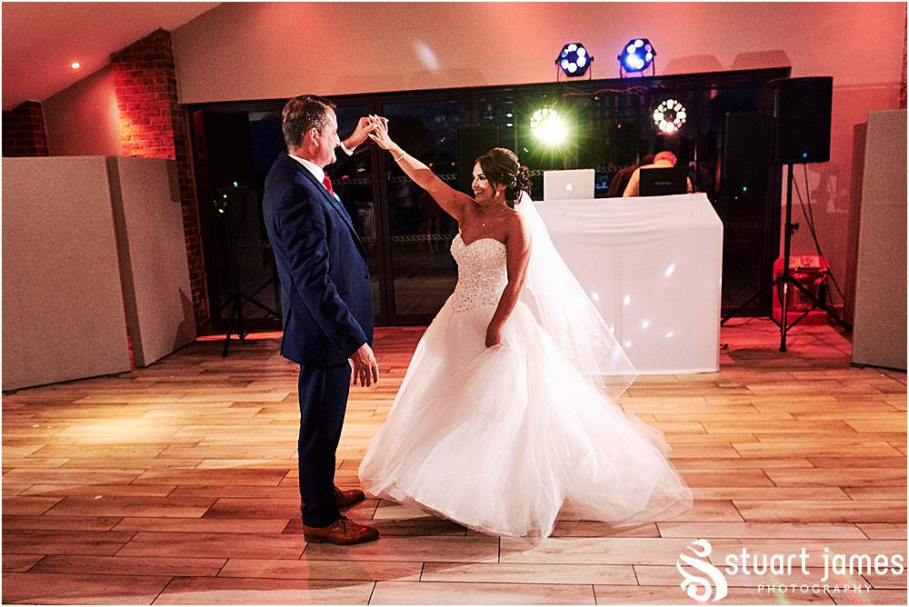Father and daughter have their first dance, photo by Stuart James Photography at Aston Marina, Stone