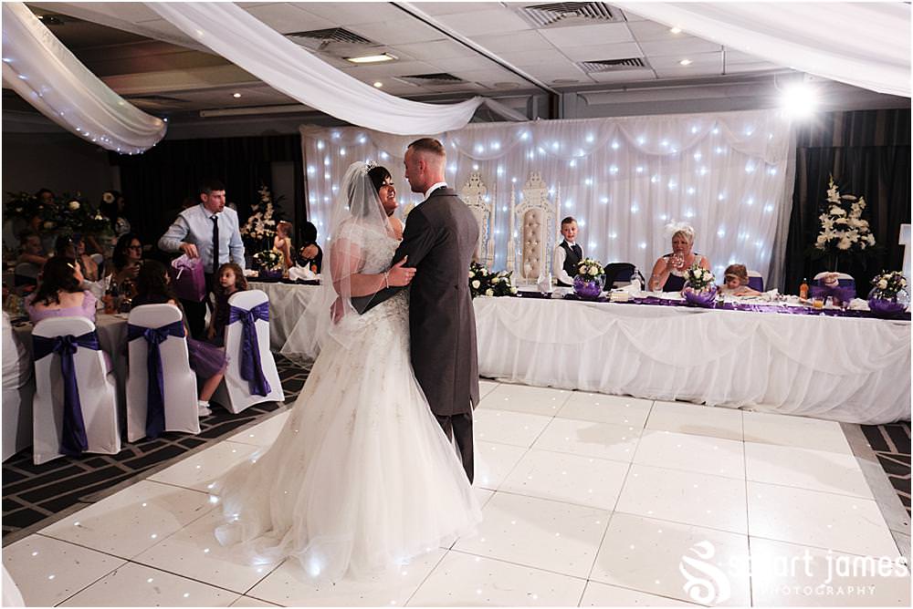 Bride and Groom have their first dance at The Village Hotel, Walsall, photo by Stuart James Photography