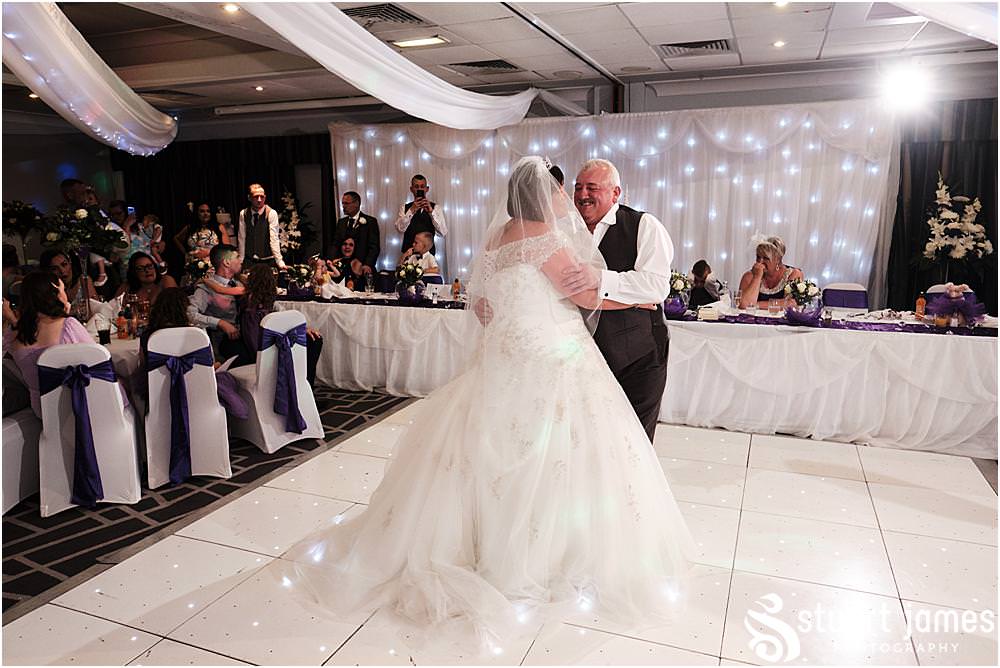 Bride and Father of the Bride have their first dance at The Village Hotel, Walsall, photo by Stuart James Photography