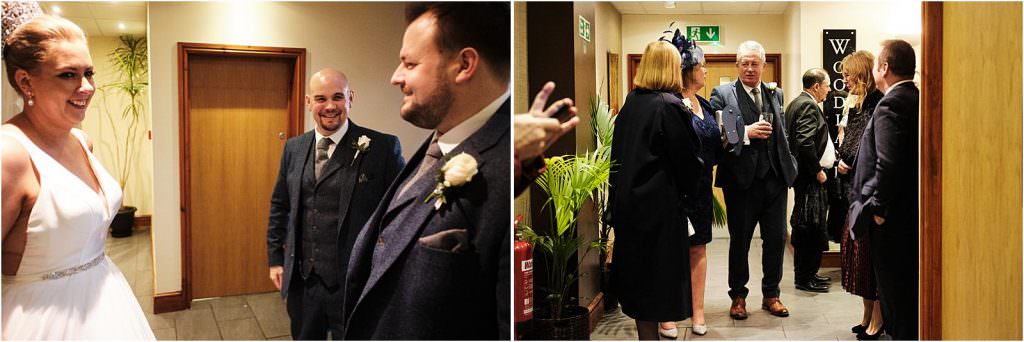 Candid photos as the guests enjoy the drinks reception at The Chase in Cannock by Cannock Wedding Photographer Stuart James
