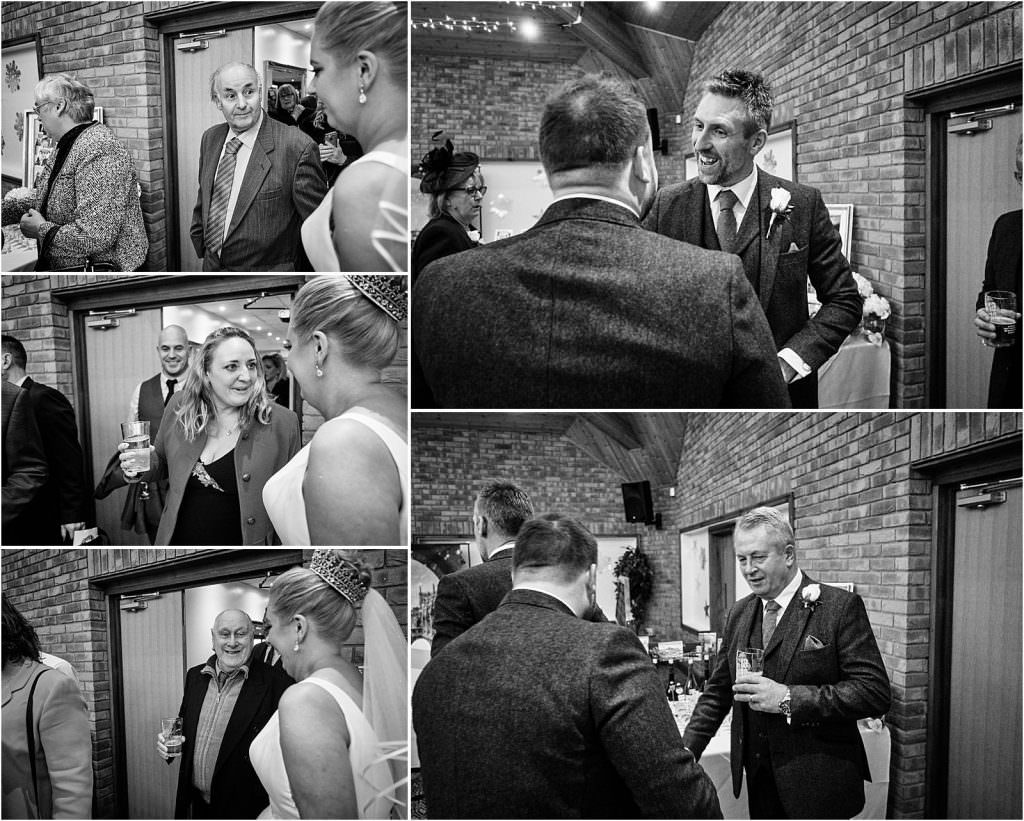 Fabulous to capture the entrance of the bride and groom to their waiting guests at The Chase in Cannock by Cannock Wedding Photographer Stuart James