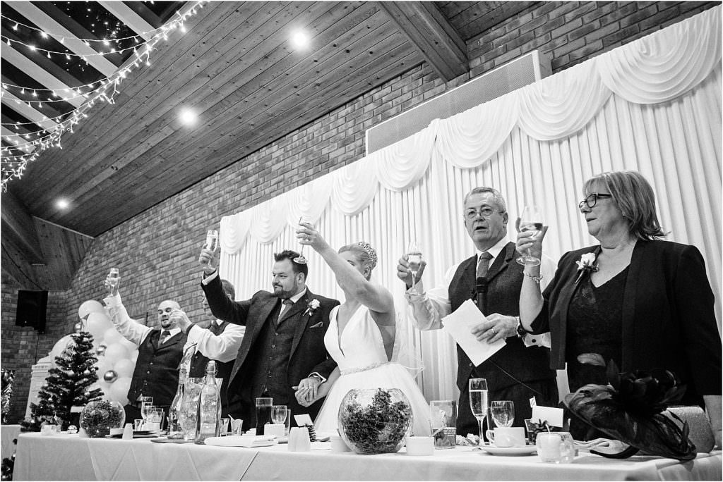 Capturing the wonderful moments that make the wedding speeches special for everyone at the wedding at The Chase in Cannock by Cannock Wedding Photographer Stuart James