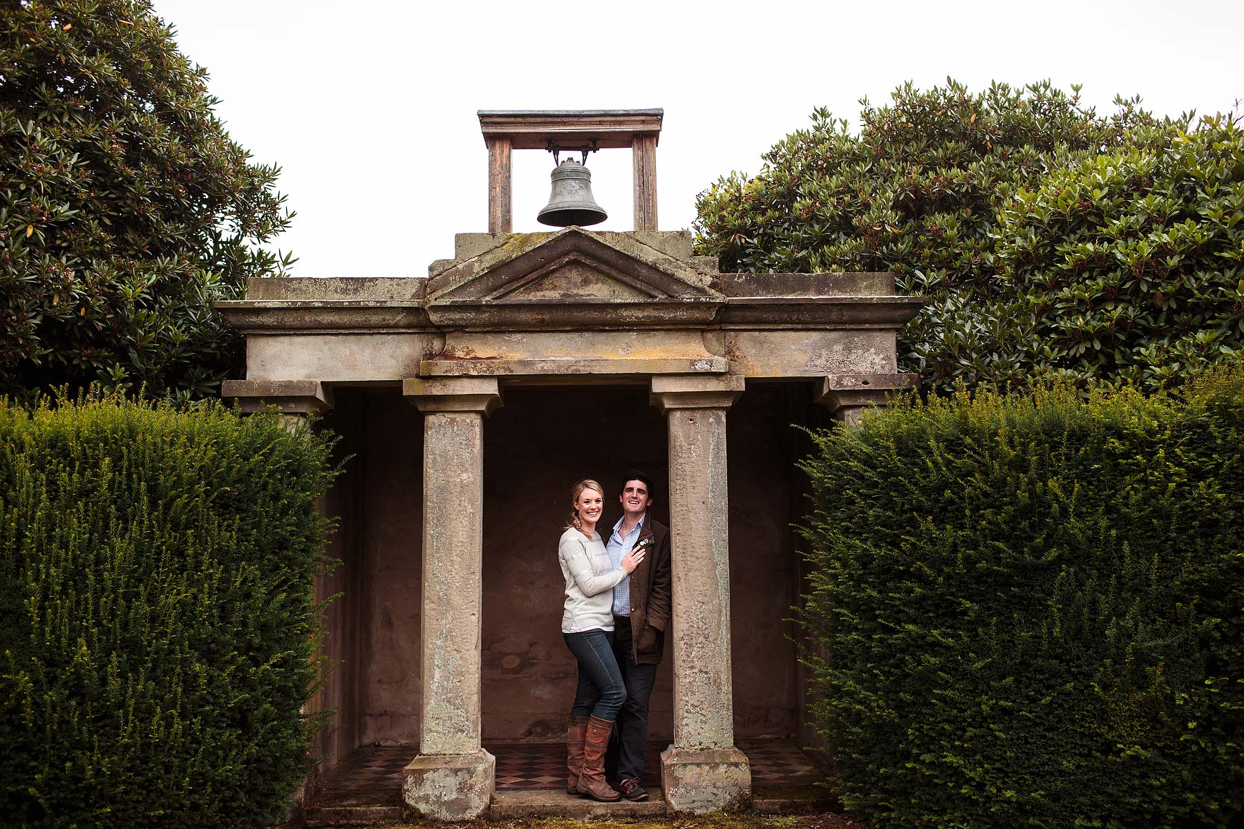 Beautiful choice for their engagement portrait session with photographs at Sandon Hall in Stafford by Sandon Hall Recommended Reportage Wedding Photographer Stuart James