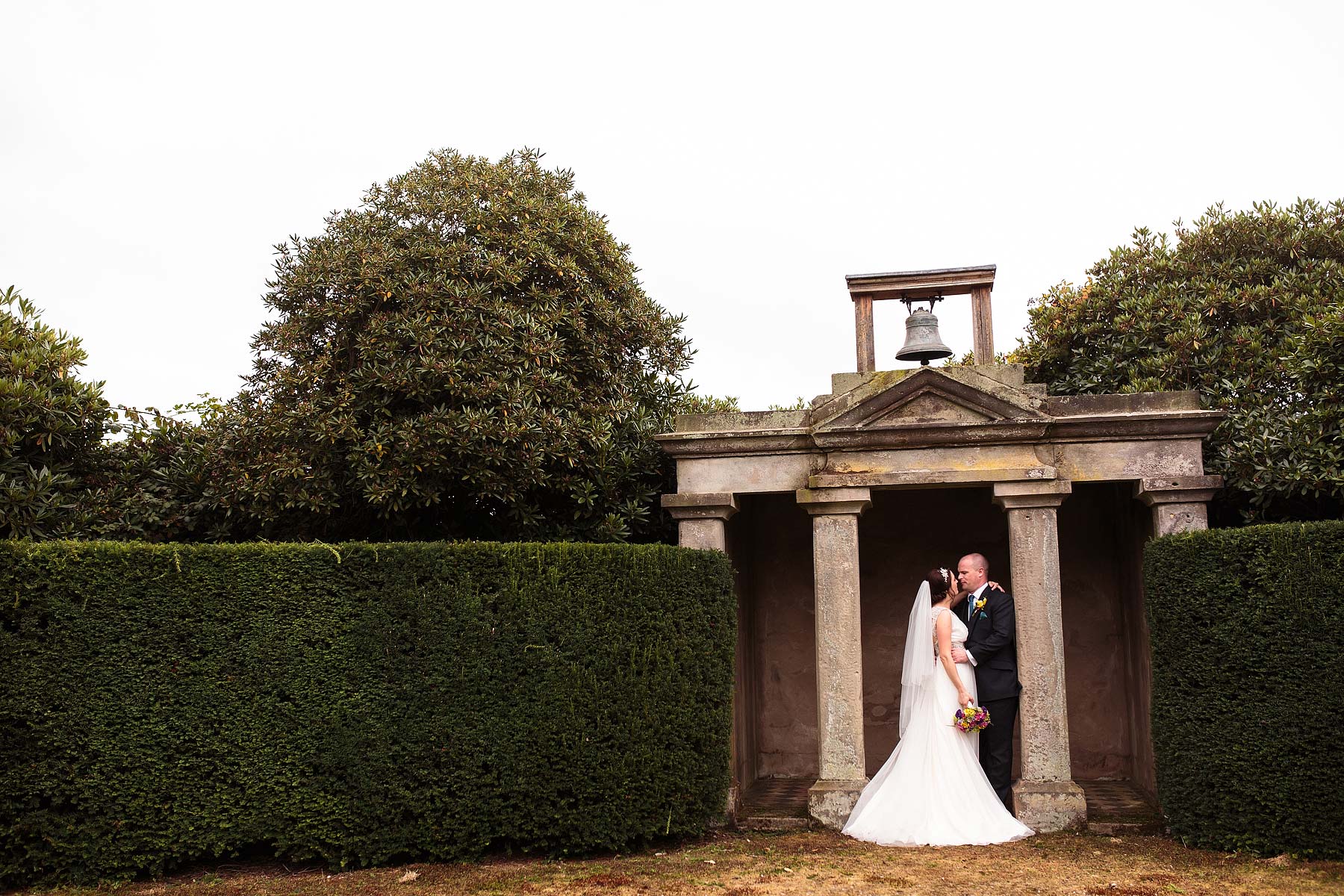 Utilising the stunning grounds of Sandon Hall in Stafford for the Bride and Groom portraits with Stafford Documentary Wedding Photographer Stuart James