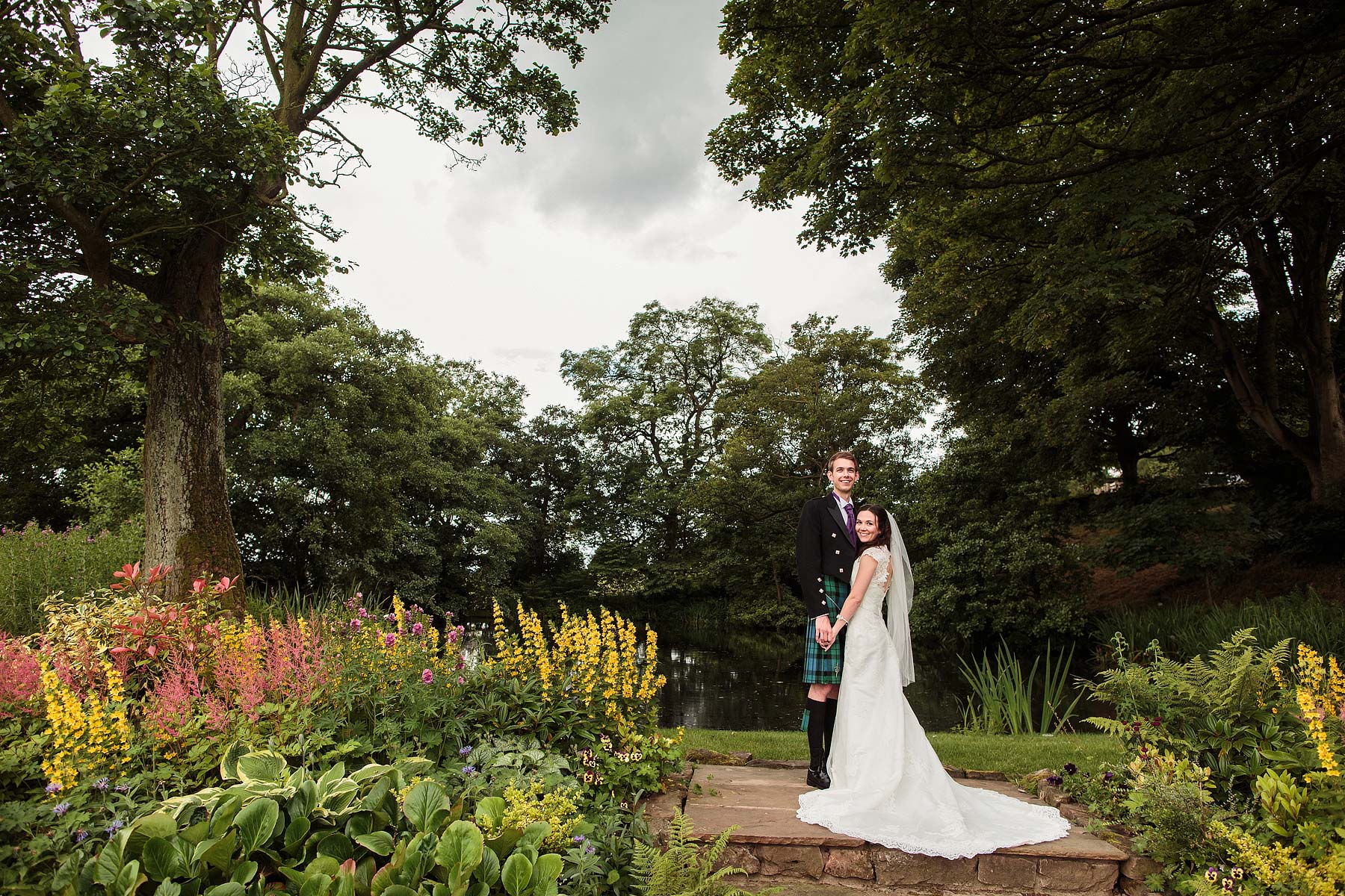 Capturing the character of the bride and groom with relaxed fun and intimate portraits at The Ashes in Endon by Staffordshire Documentary Wedding Photographer Stuart James