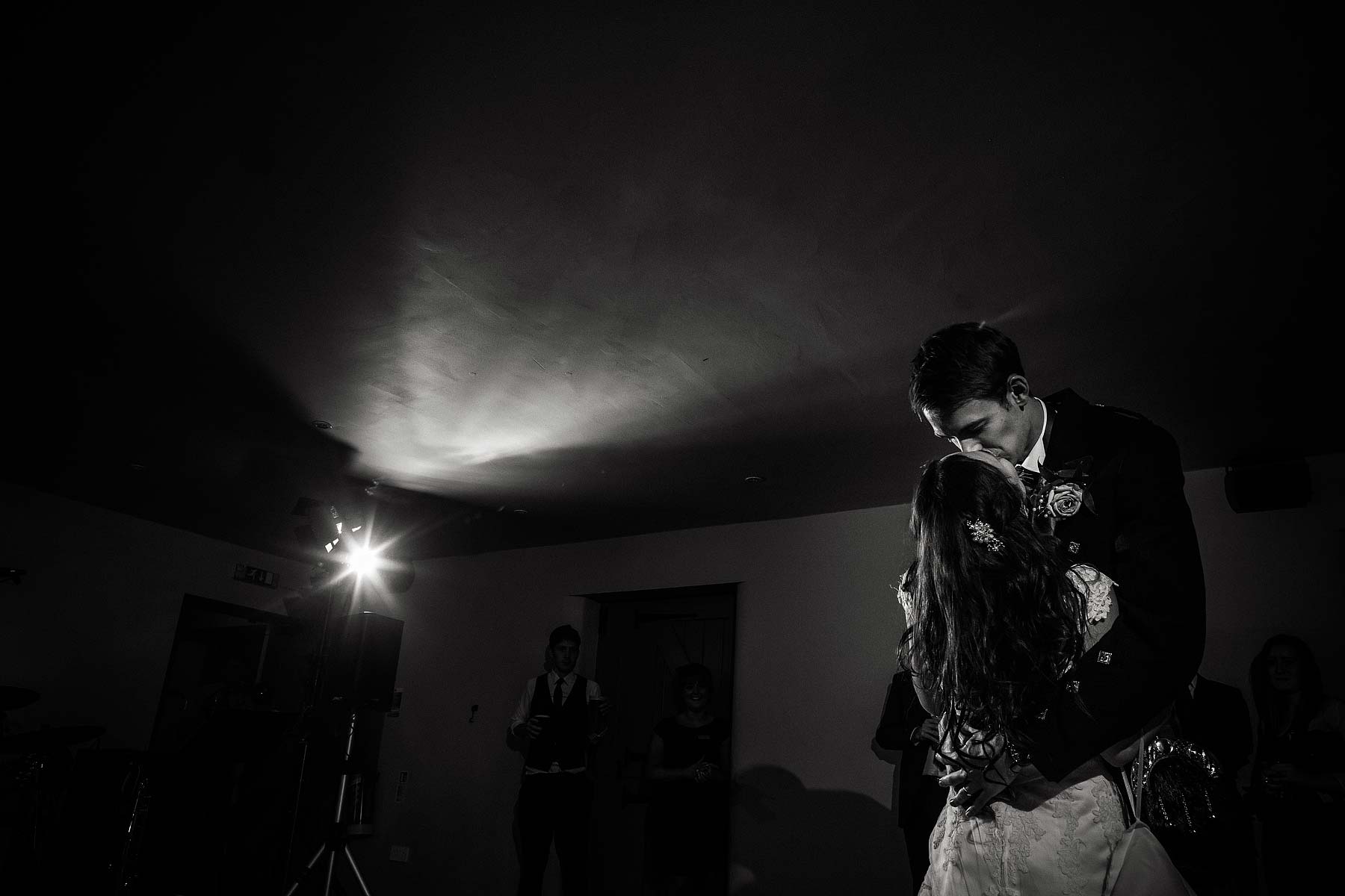 Reportage photos of the wedding reception showing the fun, excitement and laughter during the dancing at The Ashes in Endon by Leek Documentary Wedding Photographer Stuart James