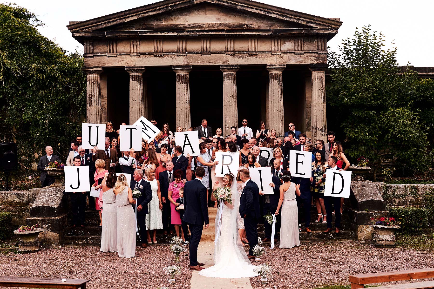 Creative wedding photography by Documentary Wedding Photographer Stuart James at Bishton Hall in Staffordshire