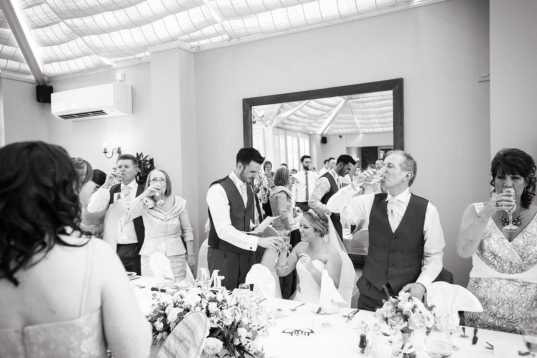 Creative documentary wedding photography Hadley Park House in Telford by Documentary Wedding Photographer Stuart James