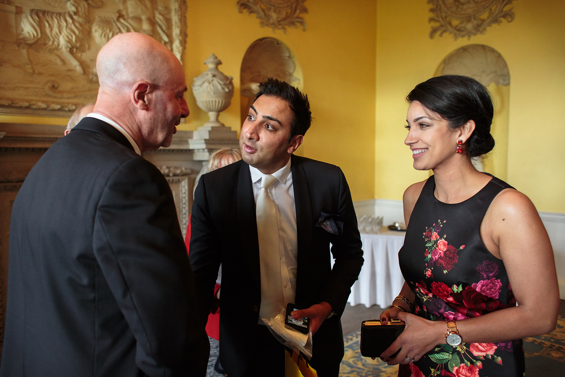 Creative documentary wedding photography at Hagley Hall in Worcestershire by Documentary Wedding Photographer Stuart James