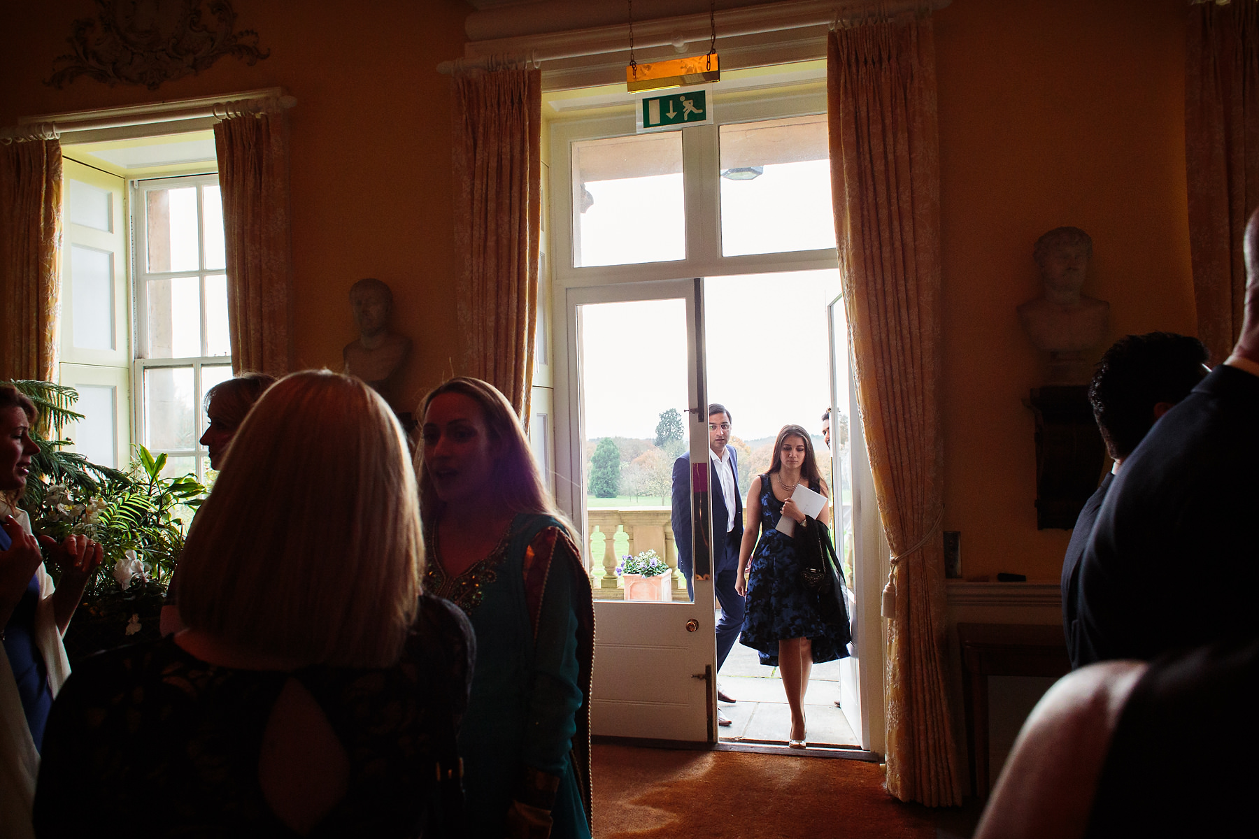 Creative documentary wedding photography at Hagley Hall in Worcestershire by Documentary Wedding Photographer Stuart James