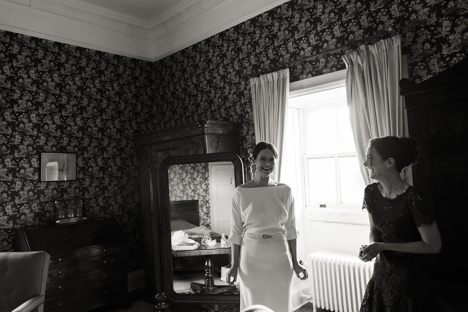 Creative documentary wedding photography at Hagley Hall in Worcestershire by Documentary Wedding Photographer Stuart James