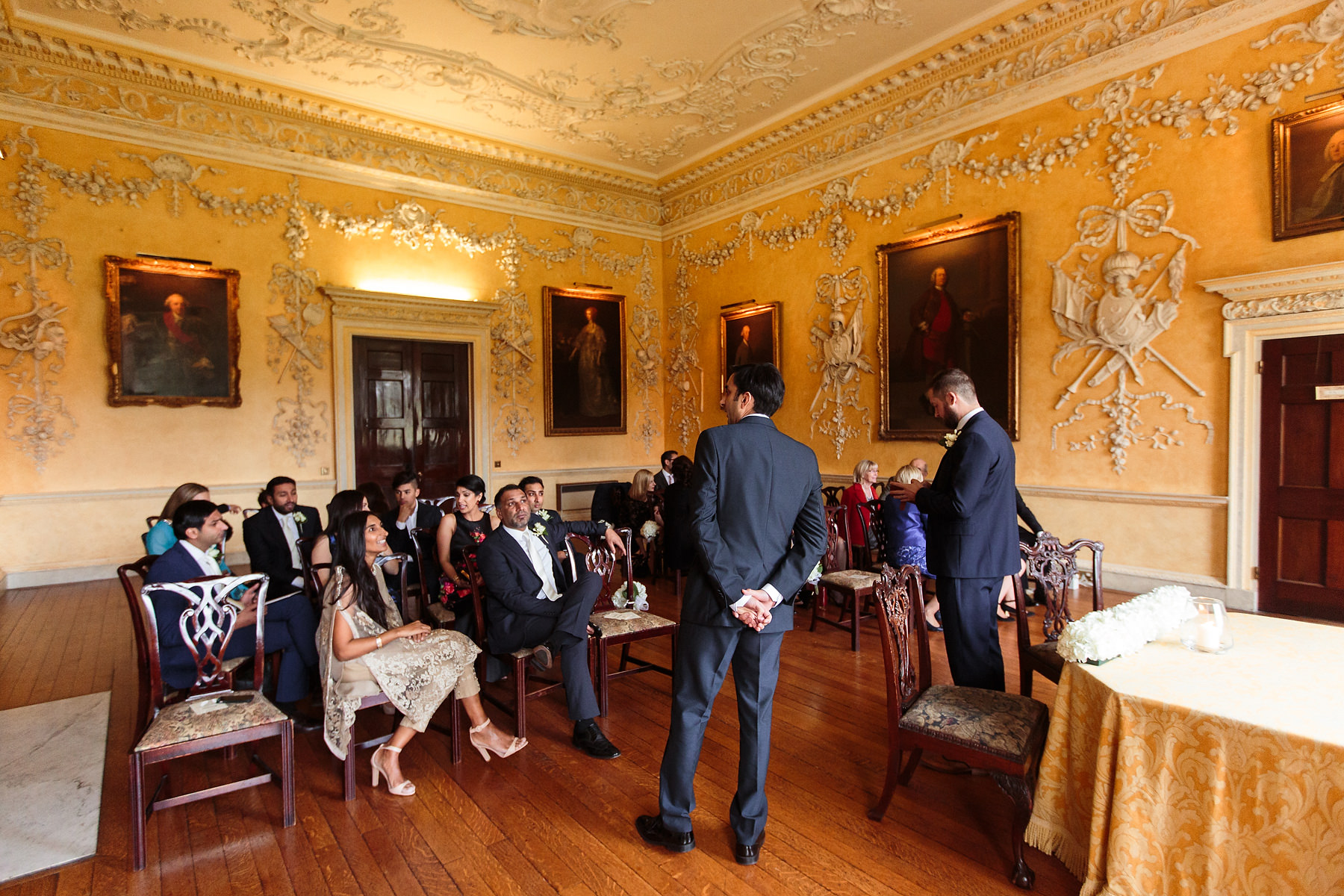 Creative documentary wedding photography at Hagley Hall in Worcestershire by Documentary Wedding Photographer Stuart James