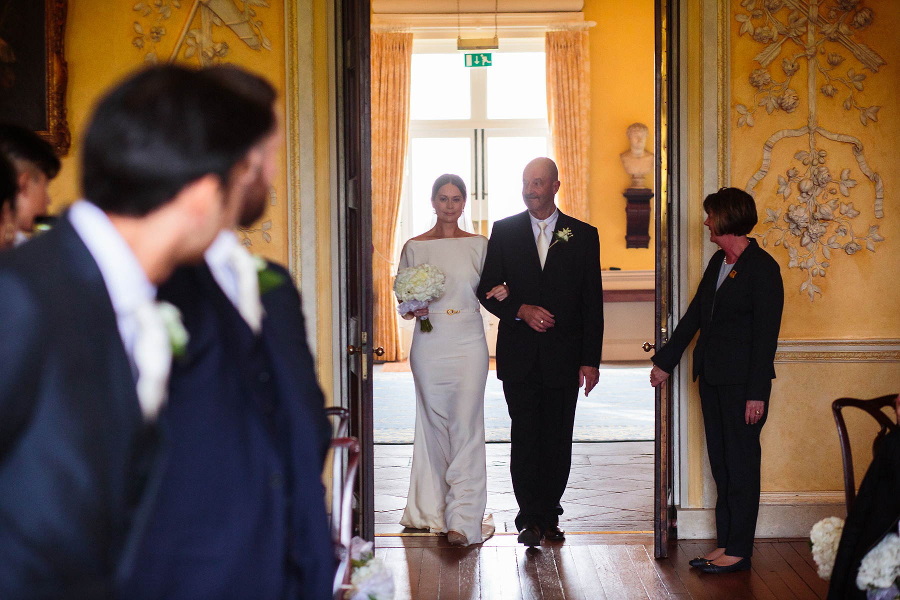Creative documentary wedding photography at Hagley Hall in Worcestershire by Documentary Wedding Photographer Stuart James