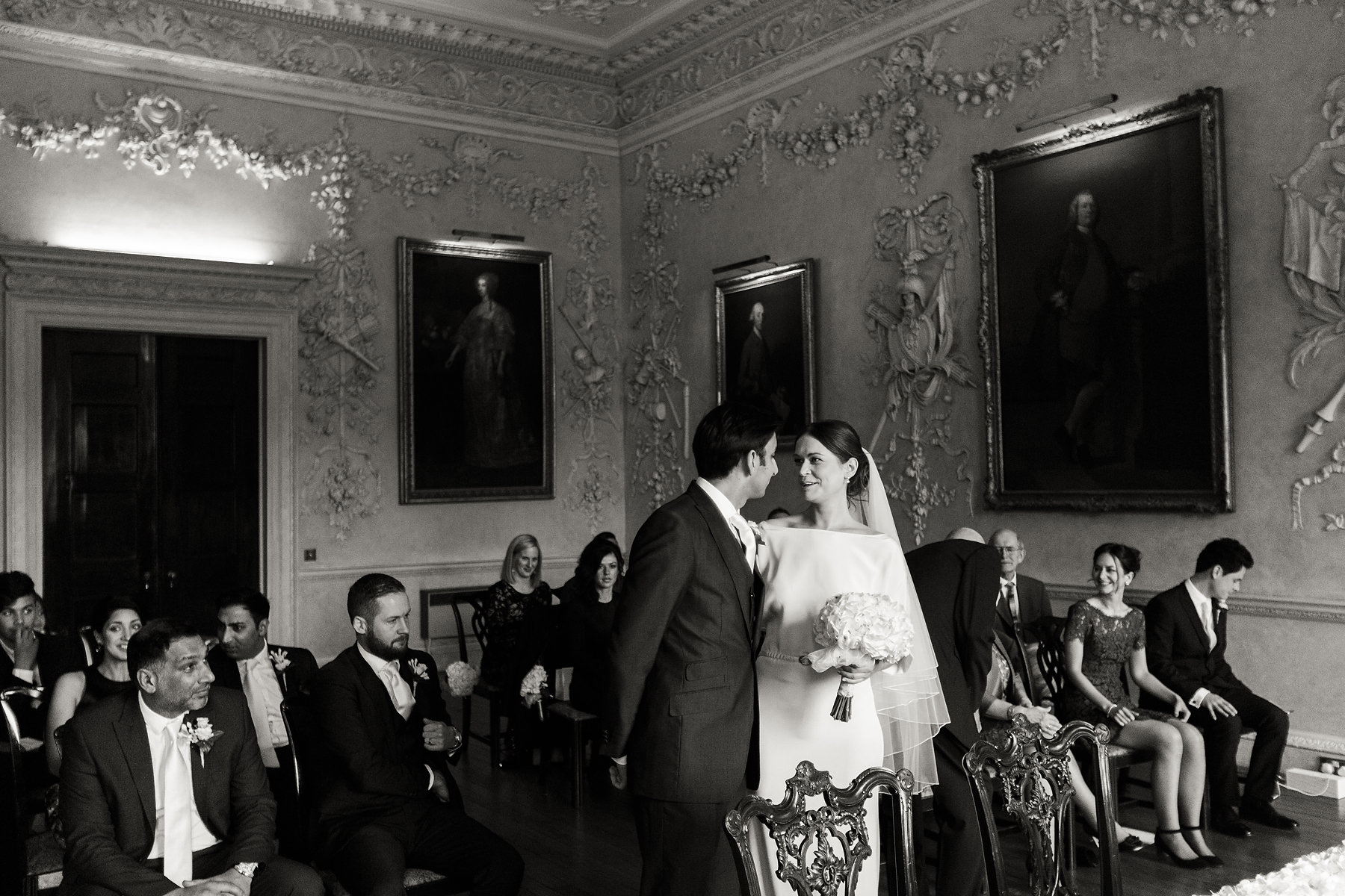 Creative documentary wedding photography at Hagley Hall in Worcestershire by Documentary Wedding Photographer Stuart James